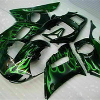 MS Injection Green Black Plastic Fairing Fit for Yamaha 1998-2002 YZF R6 g015