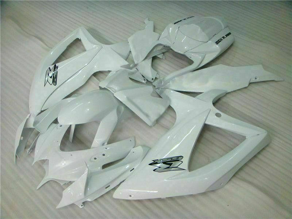 MSB Injection Mold  White Fairing Kit Fit for  2008-2010 GSXR 600 750 n018