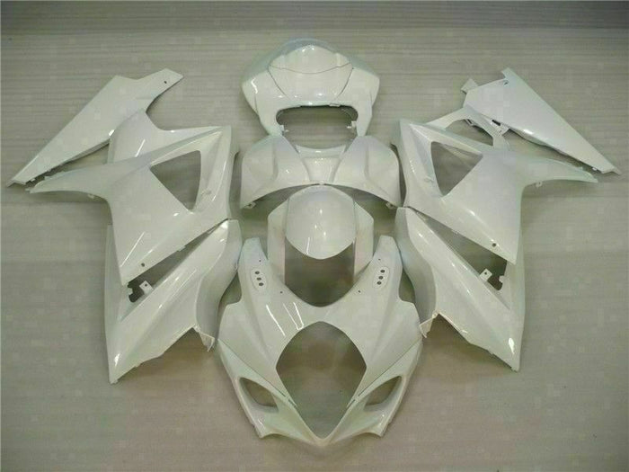 MS Injection Kit White ABS Fairing Kit Fit for  2007-2008 GSXR 1000 q029