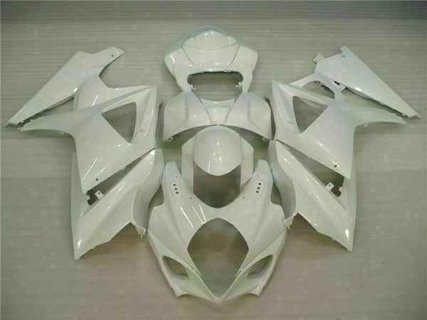 MS Injection Kit White ABS Fairing Kit Fit for  2007-2008 GSXR 1000 q029