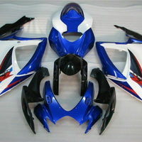 MSB Injection Blue White Fairing Fit for  2006 2007 GSXR 600 750 l086