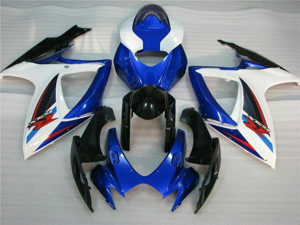 MSB Injection Blue White Fairing Fit for  2006 2007 GSXR 600 750 l086