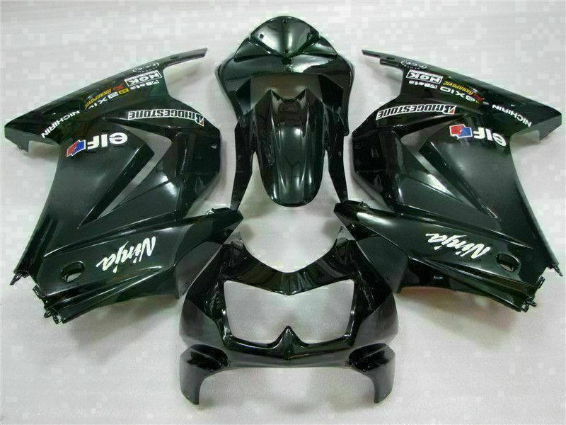 NT Fairing Fit for Kawasaki 2008-2012 EX250 T032- 250r Black | ABS Injection