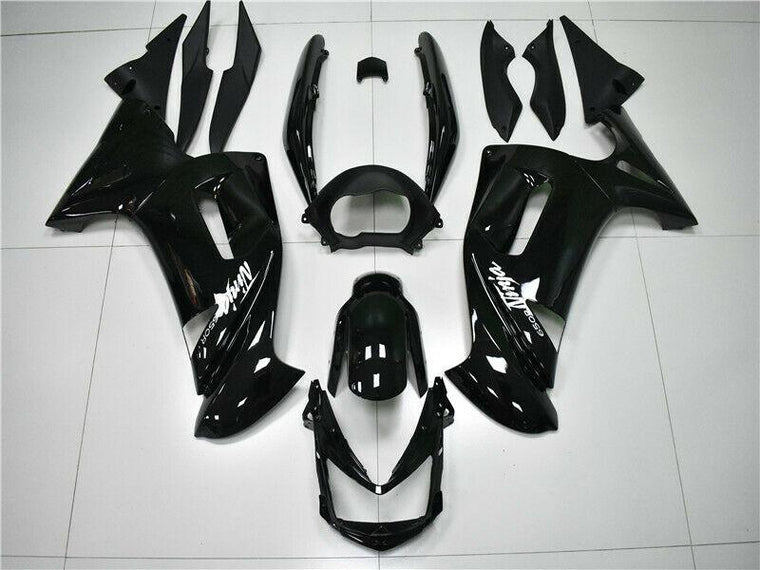 NT Fairing Fit for Kawasaki 2006-2008 EX650R N004- Er 6f Glossy Black | ABS Injection, US Stock