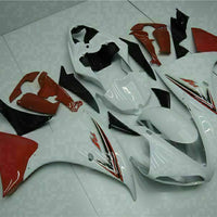 MSB Injection White Red Plastic Fairing Kit Fit for Yamaha YZF R1 2009-2011 j003