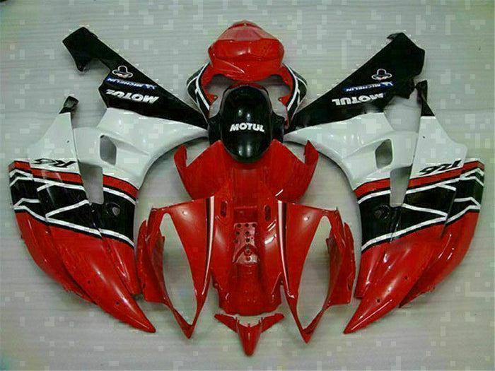 NT Injection Mold Red White ABS Kit Fairing Fit for Yamaha 2006-2007 YZF R6 N018