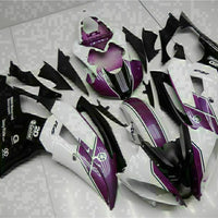 MS Injection White Purple Plastic Fairing Fit for Yamaha 2008-2016 YZF R6 g028