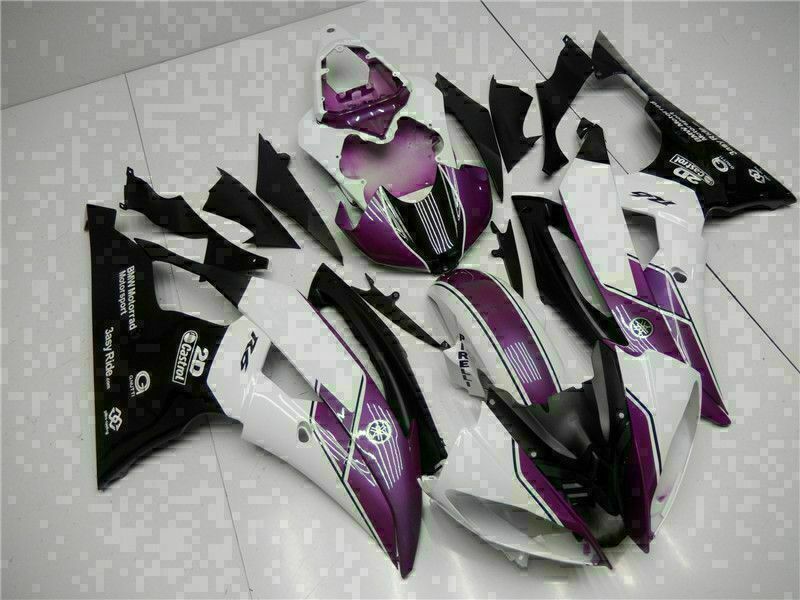 NT Fairing Fit for Yamaha 2008-2016 YZF-R6 G028- White Purple | ABS Injection