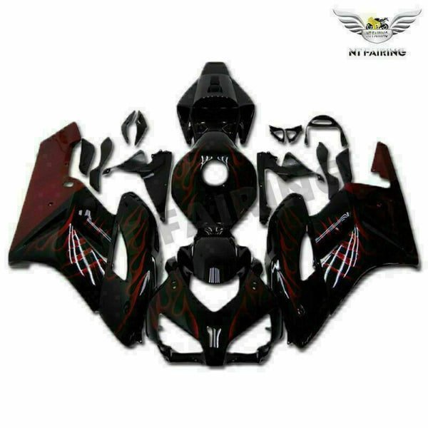 MSA Injection Mold Red Flames Fairing Fit for Honda 2004-2005 CBR1000RR WTH u001