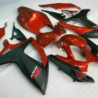 MSB Injection Red Black Fairing Fit for  2006 2007 GSXR 600 750 n028
