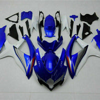MSB Injection Mold Blue White Fairing Fit for  2008-2010 GSXR 600 750 n066