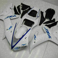 MSB Injection Mold Kit White ABS Fairing Fit for Yamaha 2002-2003 YZF R1 j027