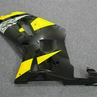 MSB Injection Yellow Black Fairing Fit for  2001-2003 GSXR 600 750 o026