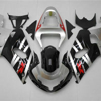 MSB Injection Mold Silver Fairing Fit for  2001-2003 GSXR 600 750 w002