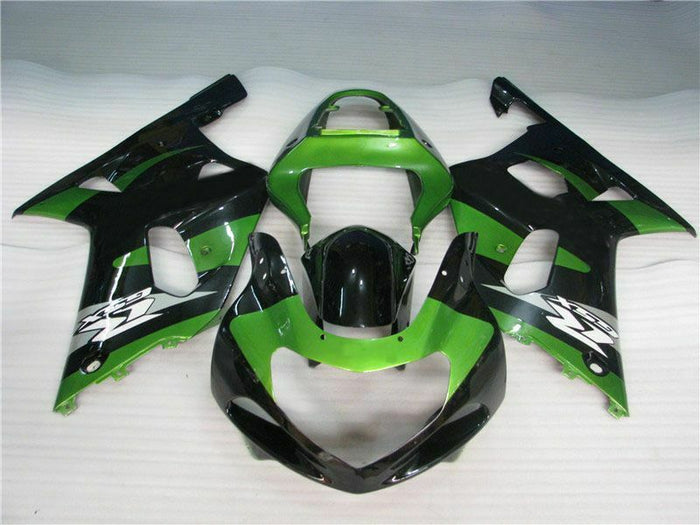 NT Injection Green Black Fairing Fit for  2001-2003 GSXR 600 750 N072