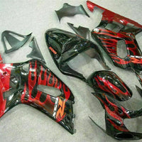MSB Injection  Red Black Fairing Fit for  2001-2003 GSXR 600 750 n034