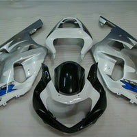 MSB Injection Silver Black Fairing Fit for  2001-2003 GSXR 600 750 l069