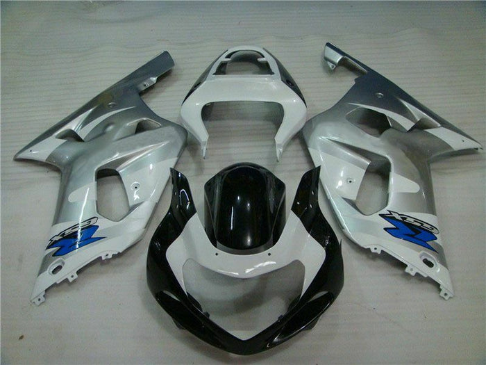 MSB Injection Silver Black Fairing Fit for  2001-2003 GSXR 600 750 l069