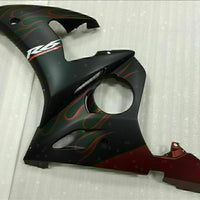 MS Injection Red Flame Black Fairing Fit for Yamaha YZF 2003-2005 R6&06-09 R6S g016