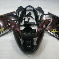MSA Red Flame Injection  Fairing ABS Fit for Honda 1996-2007 CBR1100XX u005