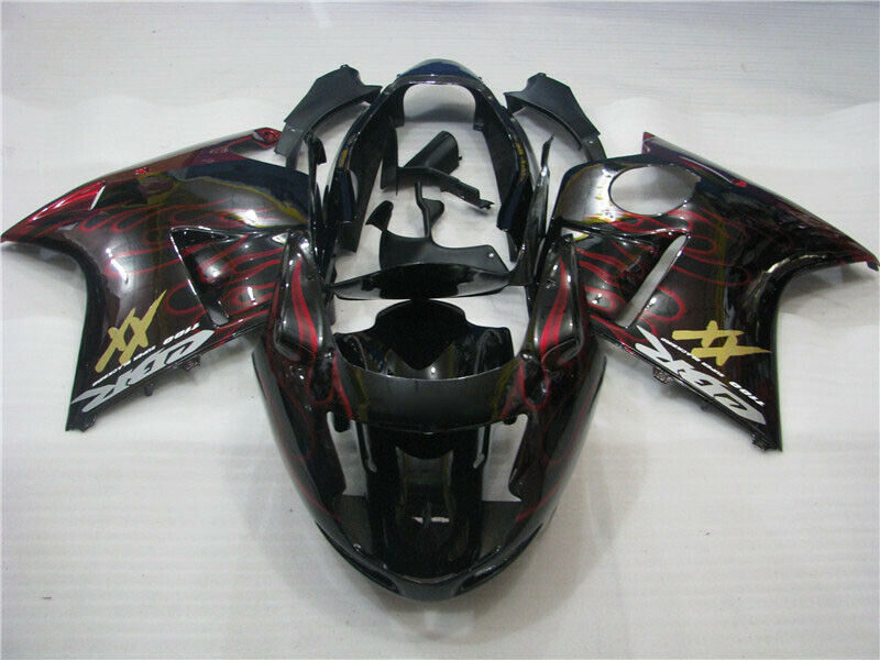 NT Fairing Fit for Honda 1996-2007 CBR1100XX U005- Msa Red Flame | ABS Injection
