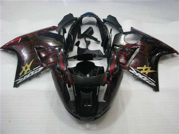 NT Fairing Fit for Honda 1996-2007 CBR1100XX U005- Msa Red Flame | ABS Injection