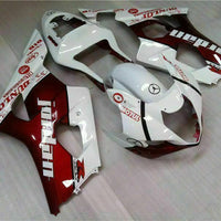 MS Injection New Red White Kit Fairing Fit for  2003-2004 GSXR 1000 p039