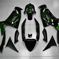 MSA Fit for  Ninja 650R 2006-08 ER6F Green Flame Fairing Kit ABS t003