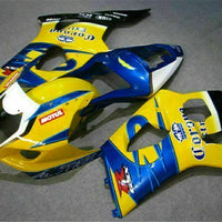 MS Injection Mold Yellow Blue Fairing Fit for  2003-2004 GSXR 1000 q001