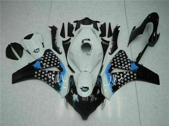 MS Injection White Black New Set Fairing Fit for Honda 2008-2011 CBR1000RR u078