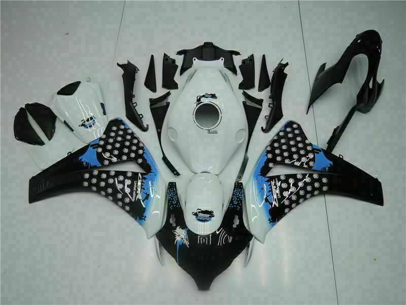 NT Fairing Fit for Honda 2008-2011 CBR1000RR U078- White Black | ABS Injection