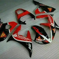 MS Injection ABS Black Red Fairing Fit for Yamaha YZF 2003-2005 R6 & 06-09 R6S g031