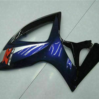 MSB Injection Black Blue Fairing Fit for  2006 2007 GSXR 600 750 n017