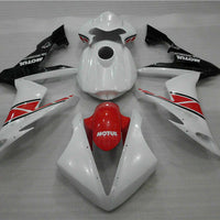 MSA White Tank Cover Fairing Set Injection Fit for Yamaha 2004-2006 YZF R1 u039