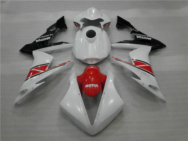 MSA White Tank Cover Fairing Set Injection Fit for Yamaha 2004-2006 YZF R1 u039