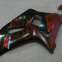 MSB Injection Black Red Fairing Fit for  2001-2003 GSXR 600 750 o031