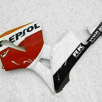MSA Injection Orange White Plastic Fairing Fit for Honda 2003-2004 CBR600RR u075