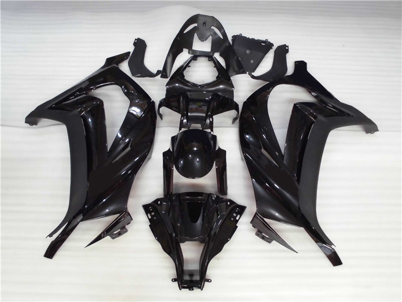 NT Fairing Fit for Kawasaki 2011-2015 ZX-10R N002- Glossy Matte Black | ABS Injection, US Stock