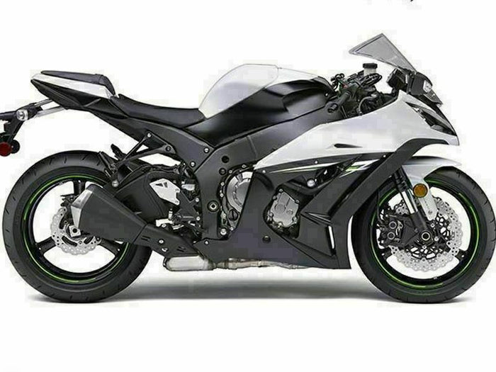 NT Aftermarket Injection ABS Plastic Fairing Fit for ZX10R 2011-2015 Black White N005
