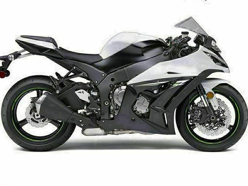 NT Fairing Fit for Kawasaki 2011-2015 ZX-10R N005- Black White | ABS Injection