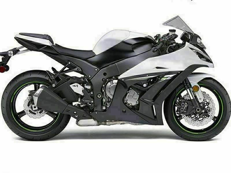 NT Fairing Fit for Kawasaki 2011-2015 ZX-10R N005- Black White | ABS Injection