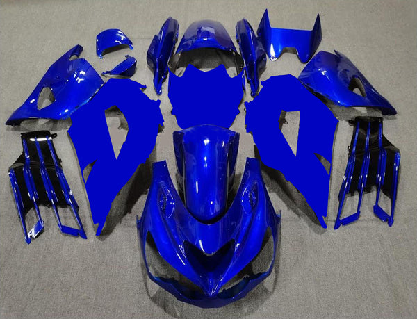 NT Aftermarket Injection ABS Plastic Fairing Fit for ZX14R 2012-2024 Blue Black N0001