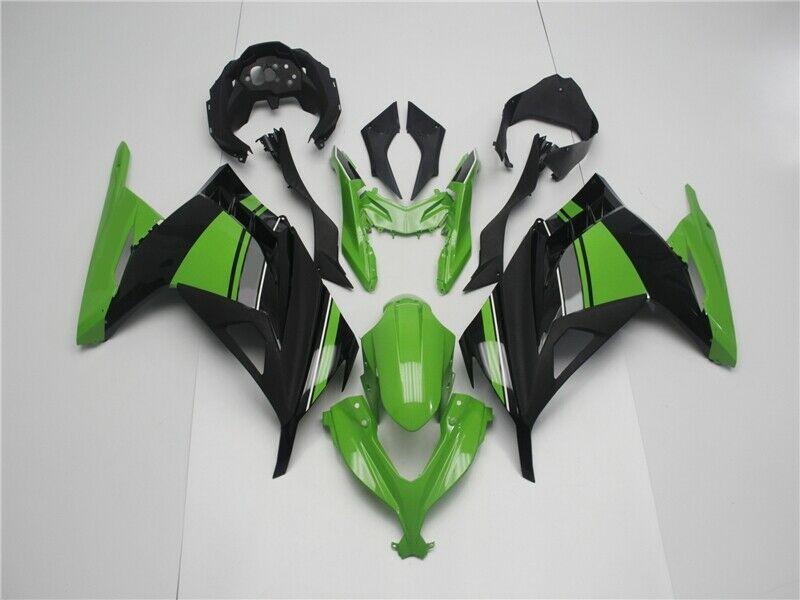 NT Fairing Fit for Kawasaki 2013-2017 EX300 N001- Green Black | ABS Injection