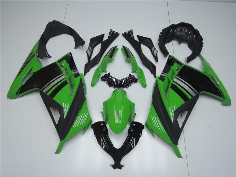 NT Fairing Fit for Kawasaki 2013-2017 EX300 N004- Black Green | ABS Injection
