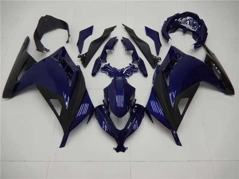 NT Fairing Fit for Kawasaki 2013-2017 EX300 N008- Blue Black | ABS Injection