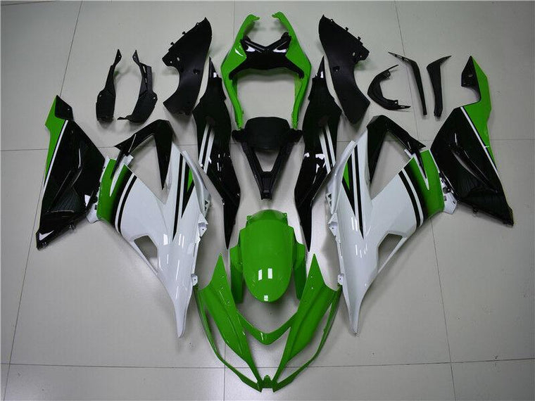 NT Fairing Fit for Kawasaki 2013-2018 ZX-6R N005- Green White Black | ABS Injection
