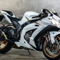 NT Aftermarket ABS Plastic Injection Fairing Kit Fit for ZX10R White Golden 2016-2020 N0003