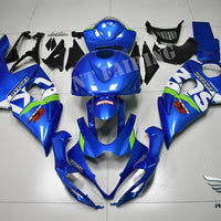 US STOCK NT Aftermarket Injection ABS Plastic Fairing Kit Fit for GSXR 1000 2005-2006 Blue White N073 Available in CA