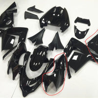 Glossy Black Side pieces Fit for  Ninja 2004 2005 ZX10R (2 pieces)