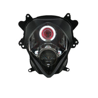 Front Motorcycle Headlight HALO Red Angel Eye Fit  2007-2008 GSXR1000